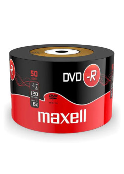 MAXELL DVD-R 4.7GB/120min, 16x speed, spindle pack 50τμχ