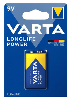 VARTA αλκαλική μπαταρία Longlife Power, 9V, 1τμχ