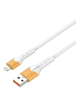 LDNIO καλώδιο Lightning σε USB LS801, 30W, 1m, λευκό