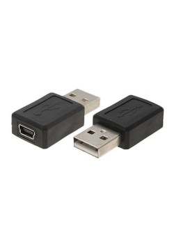 POWERTECH αντάπτορας USB σε USB Mini CAB-U111, 480Mbps, μαύρος