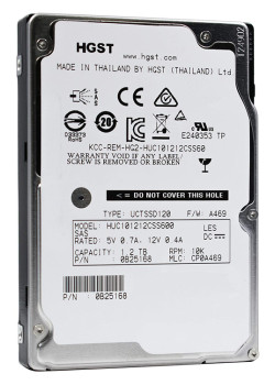 HGST used SAS HDD HUC101212CSS600, 1.2TB, 10K RPM, 6Gb/s, 2.5"