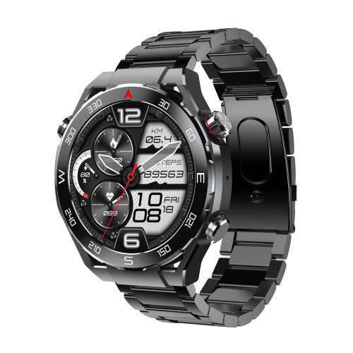 INTIME smartwatch 5 Ultimate 1.52" AMOLED, IP67, ηχείο & mic, μαύρο