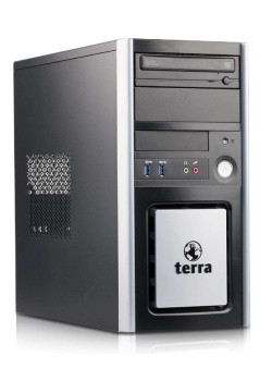 TERRA PC Tower, Refurbished Grade A Repainted, E5300, 2GB, 160GB HDD, DVD, FreeDOS