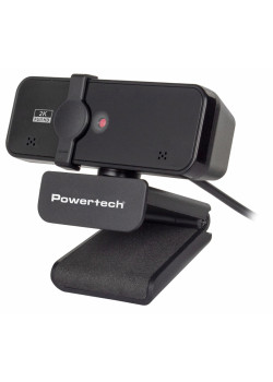 POWERTECH web camera PT-1291, 5MP, 2K Quad HD, αυτόματη εστίαση, 1.5m, μαύρη