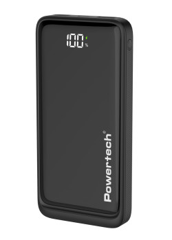 POWERTECH power bank PT-1326 με οθόνη, 10000mAh, 22.5W, μαύρο